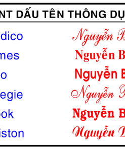 mẫu font chữ hay dùng khắc dấu